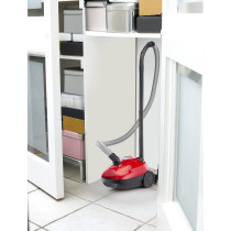 Black & Decker Vacuum Cleaner Portable Corded with 1L Dust Bag 1000W Red/Black, VM1200-B5 