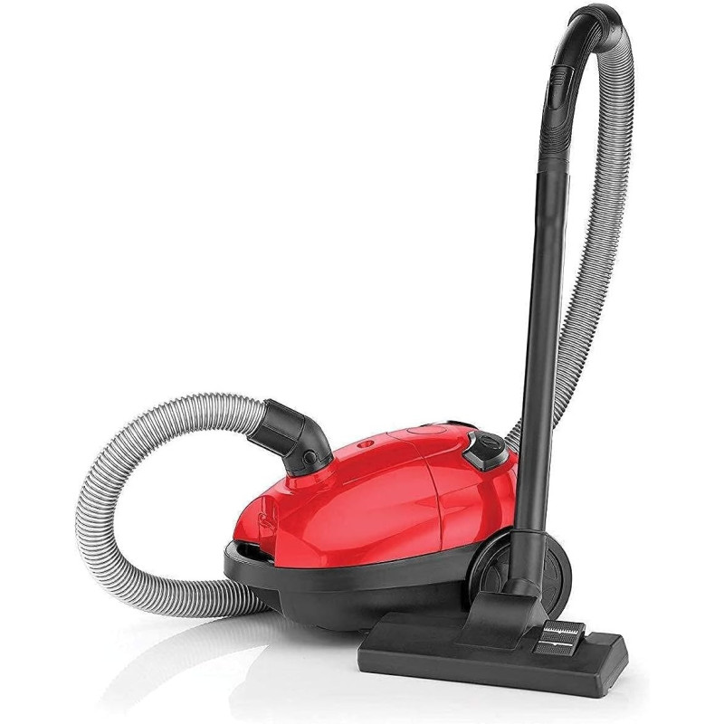 Black & Decker Vacuum Cleaner Portable Corded with 1L Dust Bag 1000W Red/Black, VM1200-B5