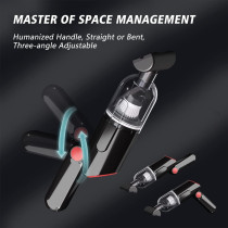 TDOO Car Vacuum Cleaner, 9000PA Cordless Battery Rechargeable Handheld Vacuum Cleaner, 3 Angle Adjustable Rechargeable Vehicle-Mounted