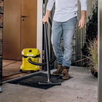 Karcher Wet & Dry Vacuum Cleaner Wd 2 Plus, Blowing Function, Power: 1000W, Plastic Container: 12 L, Suction Hose: 1.8 M, Incl. Yellow