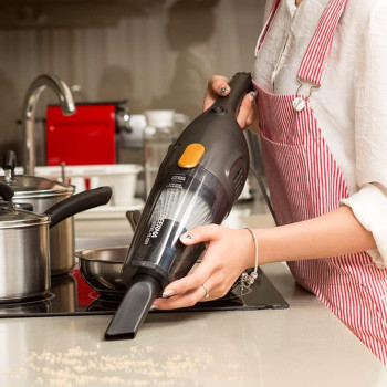 Deerma Portable Handheld Vacuum Cleaner 600W 1.2 L, DX115C Black Min 1 year manufacturer warranty 