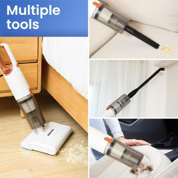 Miklife 5M Long Corded Vacuum Cleaner, 19KPa Powerful Suction with 400W Motor,8 In 1 Electric Vacuum Cleaner Home Type Small Putt Handheld Strong Mites Removal Machine