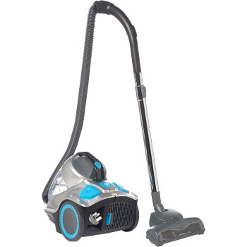 Hoover Power 7 Bagless Cyclonic Canister Vacuum Cleaner with HEPA Filter, Powerful Performance with 2400W for Home and Office, 4 Litre Large Capacity, Blue-Silver - HC84-P7A-ME