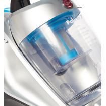 Hoover Power 7 Bagless Cyclonic Canister Vacuum Cleaner with HEPA Filter, Powerful Performance with 2400W for Home and Office, 4 Litre Large Capacity, Blue-Silver - HC84-P7A-ME