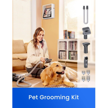 Proscenic P11 Smart Battery Vacuum Cleaner, 4-in-1 Vacuum Cleaner Wireless, 450W/30KPa Suction Power, Up to 60 Minutes Runtime, Pet Hair Brush Set, Smart App Display, 180 Adjustable