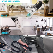 AccLoo Car Vacuum Cleaner Cordless, Strong Cyclone Suction Household Handheld Vacuum, Wireless Mini Vacuum Cleaners, Rechargeable Hoover for Home, Cars, and Pet - F7439