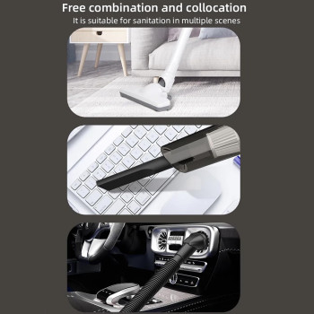 Cordless Vacuum Cleaner Handheld, 6 in-1 Stick Home Car Vacuum Cleaner with Mite brush head&Mopping Water Tank