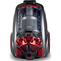 KENWOOD Vacuum Cleaner 2200W Multi Cyclonic Bagless Canister Vacuum Cleaner 3.5L with 5m Cable, VBP80.000RG Grey/Red
