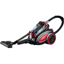 KENWOOD Vacuum Cleaner 2200W Multi Cyclonic Bagless Canister Vacuum Cleaner 3.5L with 5m Cable, VBP80.000RG Grey/Red