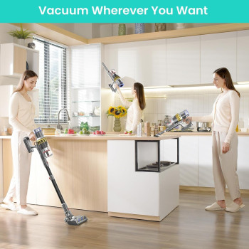Belife BVC11 Cordless Vacuum Cleaner, Wireless Vacuum Cleaner for Home Floor Care, Household Vacuum Cleaners for Pet Hair with Touch Display, 22Kpa Powerful Suction, Up to 40mins Runtime