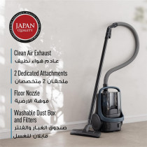 Panasonic 1600W Bagless Vacuum Cleaner, Blue - MC-CL601AE47