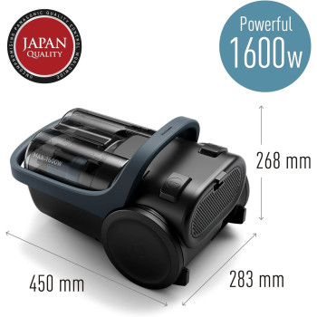 Panasonic 1600W Bagless Vacuum Cleaner, Blue - MC-CL601AE47