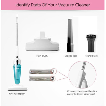 Midea 2in1 Light Weight Corded Upright Vacuum Cleaner, 600W Powerful with 0.8L Transparent Dust Container, Best for Home, SC861