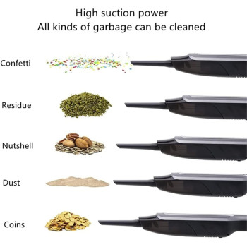 Handheld Vacuum Cleaner Dusbuster, Reusable HEPA Filter, Wet/Dry Compact Stick Dust Busters Cordless, Mini Portable Rechargeable