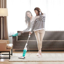 Xiaomi Deerma DX118C Handheld Vacuum Cleaner Portable Dust Collector 16000Pa Super Suction 1.2L Big Capacity For Home, White And Skyblue Min 1 year manufacturer warranty 