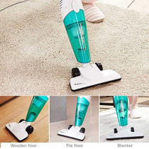 Xiaomi Deerma DX118C Handheld Vacuum Cleaner Portable Dust Collector 16000Pa Super Suction 1.2L Big Capacity For Home, White And Skyblue Min 1 year manufacturer warranty 