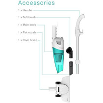 Xiaomi Deerma DX118C Handheld Vacuum Cleaner Portable Dust Collector 16000Pa Super Suction 1.2L Big Capacity For Home, White And Skyblue Min 1 year manufacturer warranty 