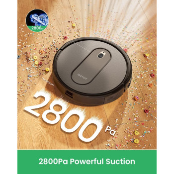 Vactidy Nimble T6 Robot Vacuum Cleaner, 2000Pa Strong Suction, Alexa/App Remote Control Robot hoover, Quiet Super Thin, for Pet Hair Hard Floor Cleaner Carpet