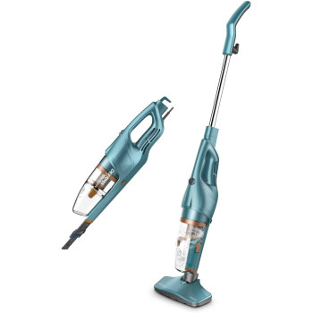 Deerma 2 in 1 Household Vacuum Cleaner DX900 Light weight Corded Upright Stick and Mini Handheld Vacuum Cleaner with Stainless Steel Filter - Green