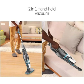 Deerma 2 in 1 Household Vacuum Cleaner DX900 Light weight Corded Upright Stick and Mini Handheld Vacuum Cleaner with Stainless Steel Filter - Green