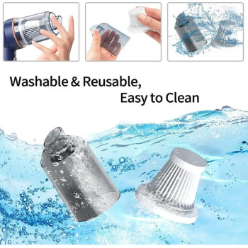 TDOO Car Vacuum Cleaner Cordless, Portable Handheld Vacuum Air Duster, 9000PA/120W Powerful Suction, Suck And Blow 2 In 1, With LED Light For Car/Home/Office/Pet, USB Rechargeable