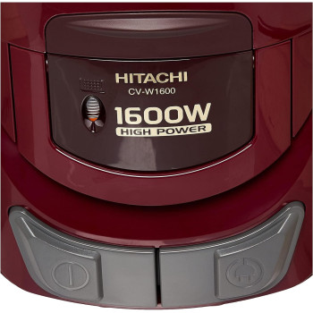Hitachi 1600W Powerful Bagless Vacuum Cleaner, High Suction Power With 5L Big Dust Capacity, Cloth Filter, Blower Function, Rug, Floor & Crevice Nozzle, Brush - CVW160024CBSWR