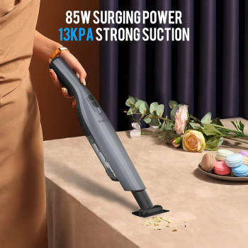 Xoopla Handheld Vacuum Cordless, 13Kpa Powerful Rechargeable Car Vacuum Cleaner with 30 Mins Runtime & 200 ML Dust-bin