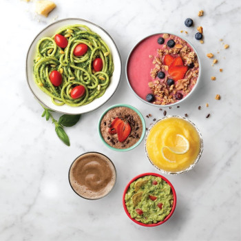 Magic Bullet, 4 Piece Accessories, Multi-Function High-Speed Blender, Silver - MB1002