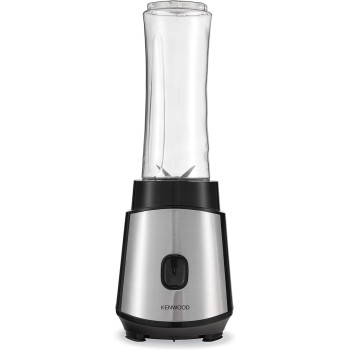 KENWOOD Personal Blender 350W Smoothie Maker With and Tritan Smoothie2Go Bottle and Lid, Ice Crush Function BLM05.A0BK Silver/Black