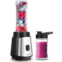KENWOOD Personal Blender 350W Smoothie Maker With and Tritan Smoothie2Go Bottle and Lid, Ice Crush Function BLM05.A0BK Silver/Black
