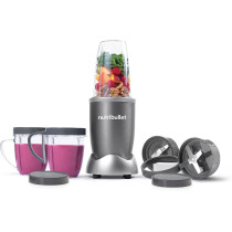 Nutribullet 600 Watts, 9pc Accessories, Multi-Function High Speed Blender, Mixer System With Nutrient Extractor, Smoothie Maker, Grey, NBR-1212M, 1-year limited warranty