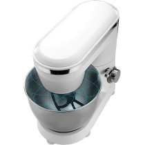 Black & Decker 4L Stainless Steel Kitchen Dough Mixer, 1000W, SM1000-B5, White