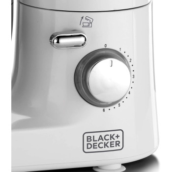 Black & Decker 4L Stainless Steel Kitchen Dough Mixer, 1000W, SM1000-B5, White