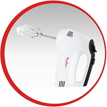 Moulinex Hand Mixer, Quick Mix/Cake, White, HM310127, 1 year warranty