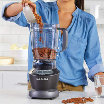 NutriBullet Full Size Blender + Combo, 1000W, 1.6L, NBC-10B Dark Grey