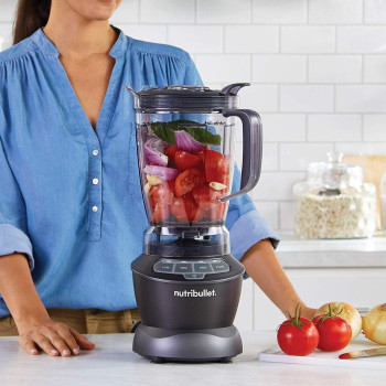 NutriBullet Full Size Blender + Combo, 1000W, 1.6L, NBC-10B Dark Grey