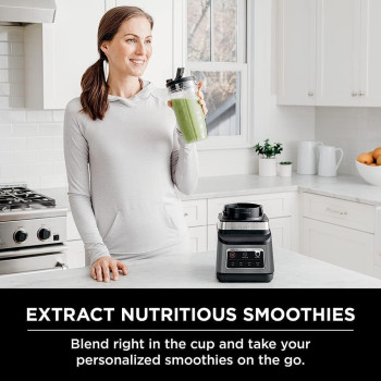 Ninja Nutri Ninja 2 In 1 Blender Bn750 Duo Plus With Auto IQ 1200 Watts Black/Gray. Min 1 year manufacturer warranty - BN750