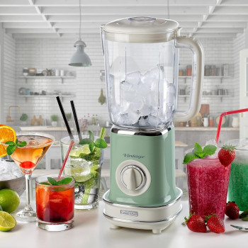 Ariete Vintage Blender 1.5L, 500W, Green - ART568GR
