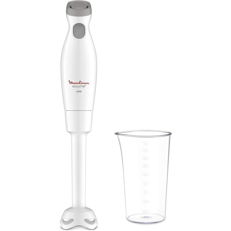 MOULINEX Easy Chef Hand Stick Blender - DD45A127 - 450W, Plastic Foot, 2 Speeds, 1 year warranty