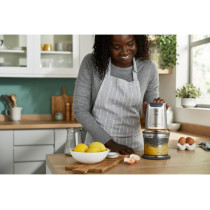 Kenwood Chopper 500W Electric Food Chopper With 2 X 500Ml Bowl, Dual Speed, Stainless Steel Quad Blade, Multi Mayo Mayonnaise Attachment, Spatula, Ice CrUSh Function Chp61.200Wh White
