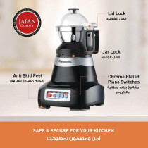 Panasonic 2000W 3 Jar Mixer Grinder - MX-AE365KTZ