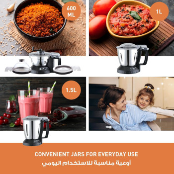 Panasonic 2000W 3 Jar Mixer Grinder - MX-AE365KTZ