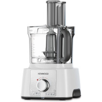 Kenwood Food Processor 1000W Multi-Functional With 3L Bowl, 2 Stainless Steel Disks, Blender, Grinder Mill, Whisk, Dough Maker FDP65.400WH White