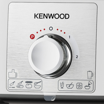 Kenwood Food Processor 1000W Multi-Functional With 3L Bowl, 2 Stainless Steel Disks, Blender, Grinder Mill, Whisk, Dough Maker FDP65.400WH White