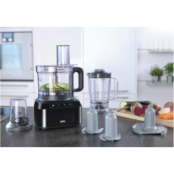 Braun Pureease Food Processor FP 3132 BK Min 1 year manufacturer warranty 
