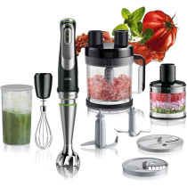 Braun Hand Blender MultiQuick 9, 1200W, 2L Food Processor, 500ml Chopper. iMode Technology, Puree/Masher, Whisk, Easy SmartSpeed, SplashControl & PowerBell Plus Technology - MQ 9185 XLI