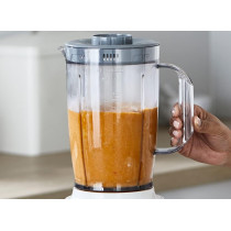 Kenwood Blender 650W Smoothie Blender/Smoothie Maker Blend-X Fresh 1.5L With Extra Blender Jar, Grinder Mill, Grater Mill, Ice Crush Function BLP41.H0WH White