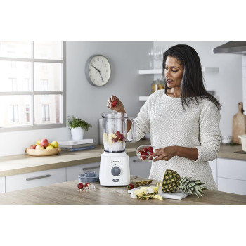 Kenwood Blender 650W Smoothie Blender/Smoothie Maker Blend-X Fresh 1.5L With Extra Blender Jar, Grinder Mill, Grater Mill, Ice Crush Function BLP41.H0WH White