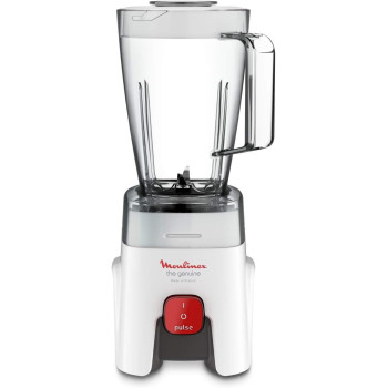 MOULINEX Blender, Genuine 1.75L Blender mixer, with Grinder and Grater Accessories, One Speed and Pulse Function, LM242B27