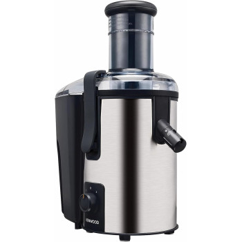 KENWOOD Juicer 700W Stainless Steel Juice Extractor with 75mm Wide Feed Tube, 2 Speed, for Home, Office, Restaurant &Cafeteria JEM50.000BS Silver/Black